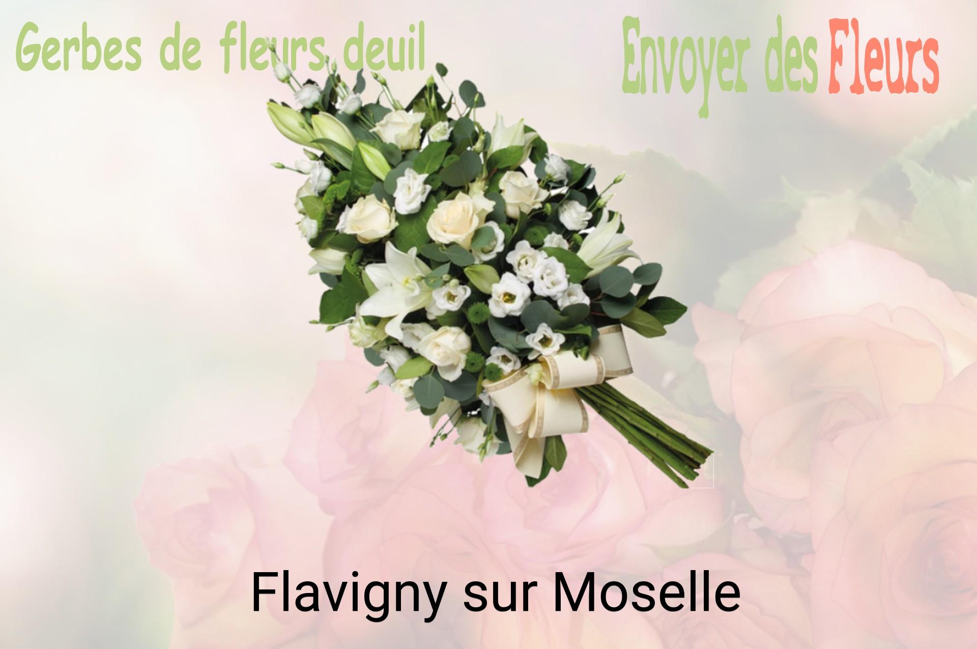 Gerbe de fleurs de deuil livrée à Flavigny-sur-Moselle